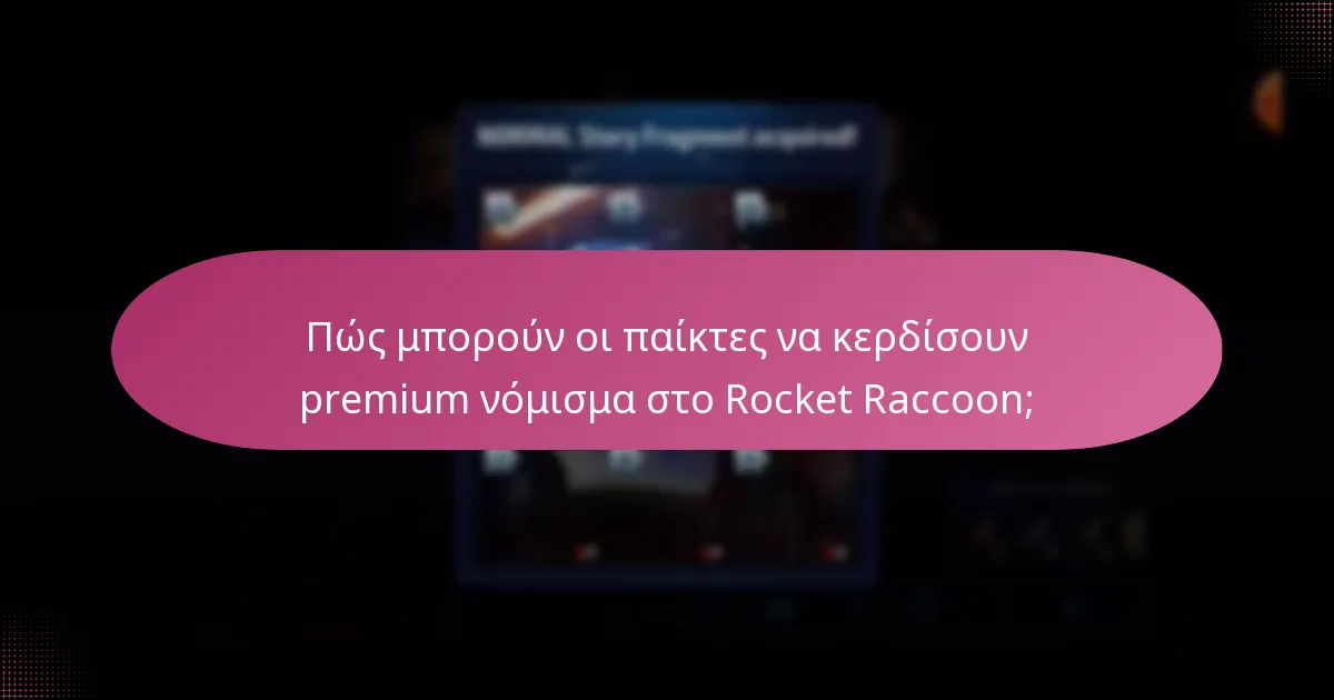 Πώς μπορούν οι παίκτες να κερδίσουν premium νόμισμα στο Rocket Raccoon;